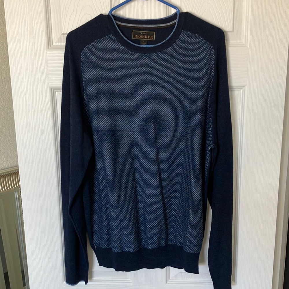Men’s Jos a bank reserve 100% wool large sweater